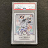 2010 Topps #7 Ryan Braun Signed Card PSA Slabbed Auto Brewers