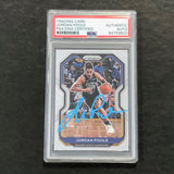 2020-21 Panini Prizm #147 Jordan Poole Signed Card AUTO PSA Slabbed Warriors