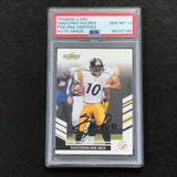 2007 Score #207 Santonio Holmes Signed Card AUTO 10 PSA slabbed Steelers