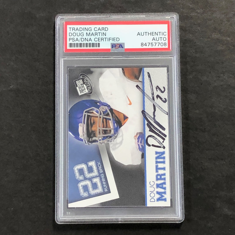 2012 Press Pass #31 Doug Martin Signed Card AUTO PSA Slabbed Bucs