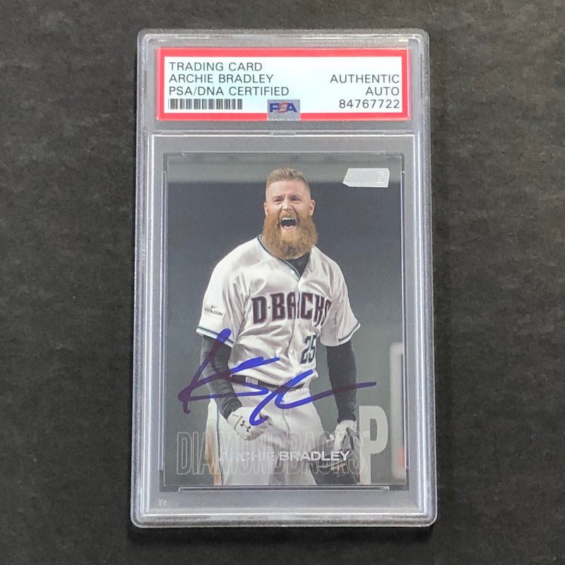 2018 Topps #230 Archie Bradley Signed Card PSA Slabbed Auto Dbacks