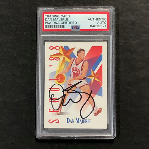 1992 Skybox #552 Dan Majerle Signed Card AUTO PSA Slabbed USA '88 Seoul