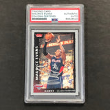 2008-09 NBA Fleer #16 Maurice Evans signed Card Auto PSA Slabbed Hawks