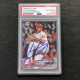 2018 Topps Chrome #9 Victor Arano Signed Card PSA Slabbed Auto Phillies