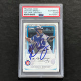 2011 Bowman Prospects #BP15 Michael Brenly Signed Card PSA Slabbed Auto Cubs