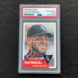 2018 Topps Living #26 Yoan Moncada Signed Card PSA Slabbed Auto White Sox