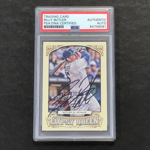 2014 Topps Gypsy Queen #23 Billy Butler Signed Card Auto PSA Slabbed Royals