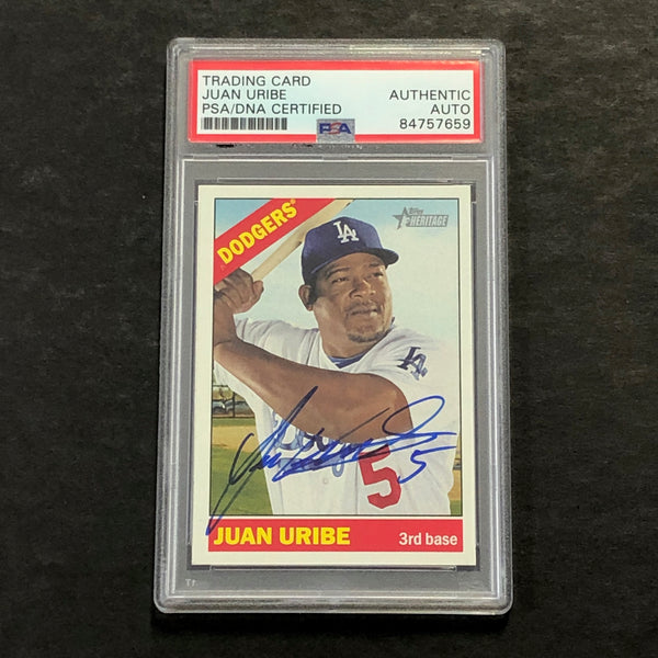 2015 Topps Heritage Juan Uribe Los Angeles Dodgers #43 PSA GEM MT 10 POP 1