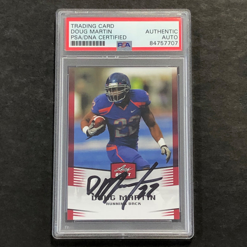2012 Leaf Draft #16 Doug Martin Signed Card AUTO PSA Slabbed Bucs