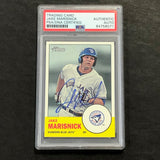 2012 Topps Heritage #15 Jake Marisnick Signed Card PSA Slabbed Auto Bluejays