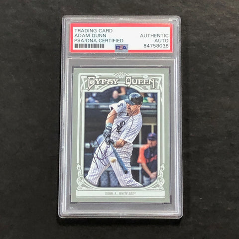 2013 Topps Gypsy Queen #133 Adam Dunn Signed Card PSA Slabbed Auto White Sox
