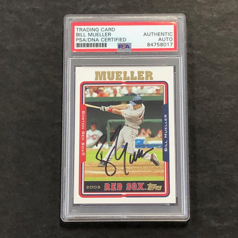 2005 Topps #179 Bill Mueller Signed Card PSA Slabbed Auto Red Sox
