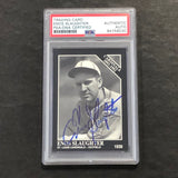 1992 Conlon Collection #642 Enos Slaughter Signed Card PSA Slabbed Auto Cardinals