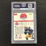 1995 Classic NFL Rookies #84 Curtis Martin Signed Card AUTO PSA Slabbed Patriots