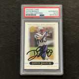 2005 Topps #273 Deion Branch Signed Card AUTO PSA Slabbed Patriots