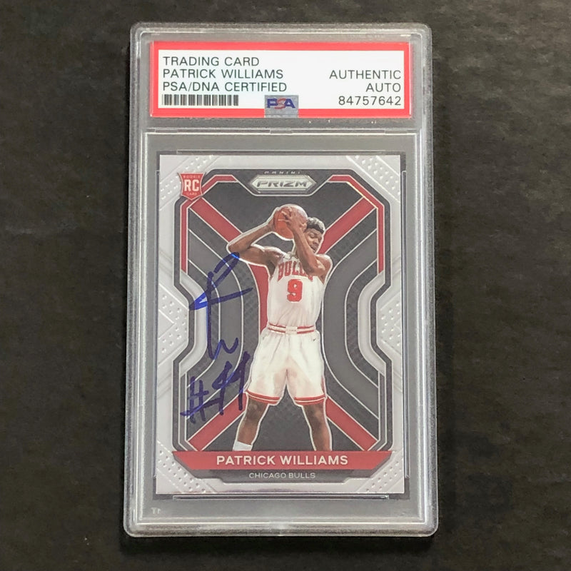 2020-21 Panini Prizm #288 Patrick Williams PSA Slabbed AUTO RC Bulls