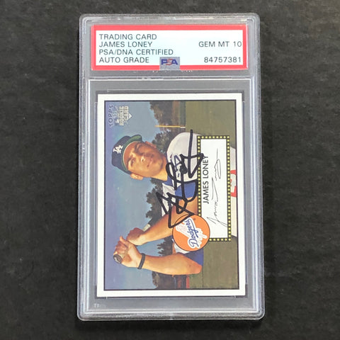 2006 Topps '52 #107 James Loney Signed Card PSA Slabbed Auto 10 Dodgers