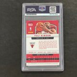 2012-13 Panini Basketball #160 Taj Gibson Signed Card AUTO PSA Slabbed Bulls