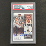 2015-16 Contenders Draft Picks #64 Larry Nance Jr. Signed Card AUTO PSA Slabbed Wyoming