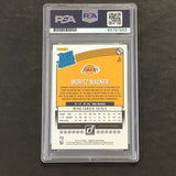 2018-19 Panini Donruss Rated Rookie #197 Moritz Wagner Signed Card AUTO PSA Slabbed RC Lakers
