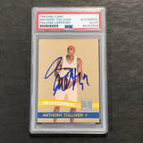 2010-11 Panini Donruss #125 Anthony Tolliver Signed Card AUTO PSA Slabbed Timberwolves
