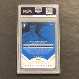 2013-14 Panini Prestige #7 Kyle Singler Signed Card AUTO PSA Slabbed Pistons