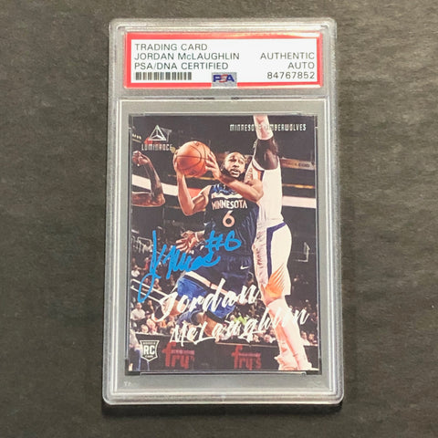 2019-20 Panini Chronicles #136 Jordan McLaughlin Signed Card AUTO PSA/DNA Slabbed RC