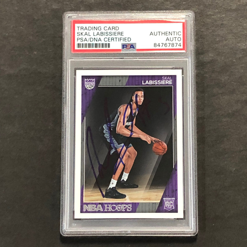 2016-17 NBA Hoops #284 Skal Labissiere Signed Card AUTO PSA Slabbed RC Kings