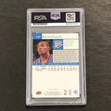2009-10 Upper Deck #135 Kevin Durant Signed Card AUTO PSA Slabbed Thunder