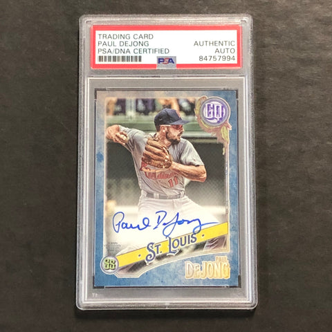 2018 Topps Gypsy Queen #GQA-PD Paul DeJong Signed Card AUTO PSA Slabbed Cardinals