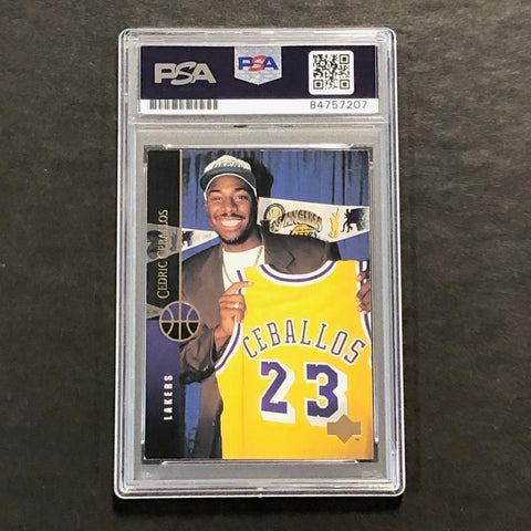 1994-95 Upper Deck #151 Cedric Ceballos Signed Card AUTO 10 PSA Slabbed Lakers