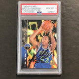 1994 UpperDeck #63 Donyell Marshall Signed Card AUTO PSA/DNA Slabbed Timberwolves