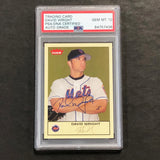 2005 Fleer #110 David Wright Signed Card PSA Slabbed Mets