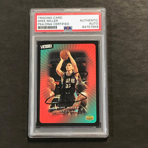 2003 Topps #46 Mike Miller Signed Card AUTO PSA Slabbed Grizzlies