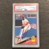 1993 Leaf #154 Lee Smith Signed Card PSA Slabbed Auto Cardinals