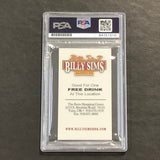 Billy Sims Signed Coupon Card PSA Slabbed Auto Lions