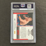 2021 Panini Prizm #141 Justin Gaethje Signed Card AUTO PSA Slabbed