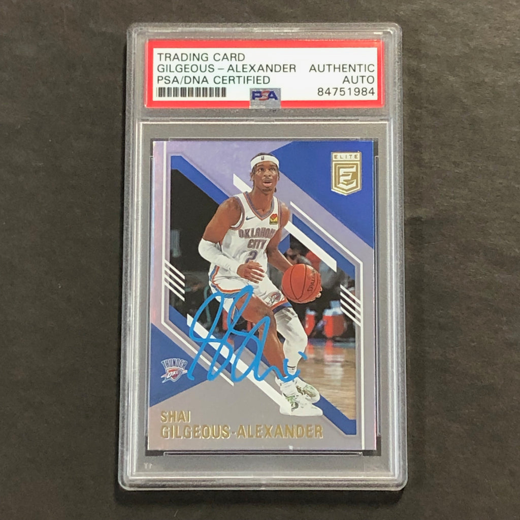 2020-21 Donruss Elite #60 Shai Gilgeous-Alexander AUTO Signed Card