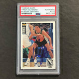 1993-94 Upper Deck Collector's Choice #115 Vinny Del Negro Signed Card Auto PSA Slabbed