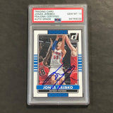 2014-15 Donruss Basketball #116 Jonas Jerebko Signed Card AUTO 10 PSA Slabbed Pistons