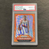 2015-16 Panini Prizm #159 Noah Vonleh Signed Card AUTO 10 PSA/DNA Slabbed Portland Trail Blazers