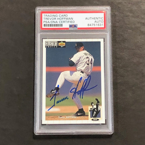 1994 Upper Deck Collectors Choice #494 Trevor Hoffman Signed Card PSA Slabbed