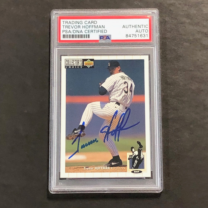 1994 Upper Deck Collectors Choice #494 Trevor Hoffman Signed Card PSA Slabbed