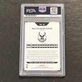 2018-19 NBA Hoops #34 Malcolm Brogdon Signed Card AUTO PSA/DNA Slabbed Bucks