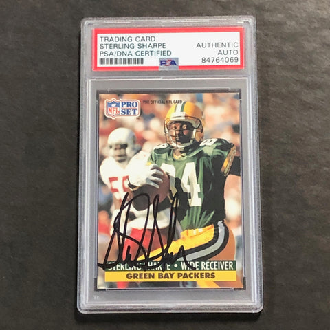 1991 Pro Set #161 Sterling Sharpe signed card PSA Green Bay Packers Signed Auto