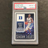 2015 Panini Contenders Draft Picks #83 Rodney Hood Signed Card Auto 10 PSA Slabbed Duke