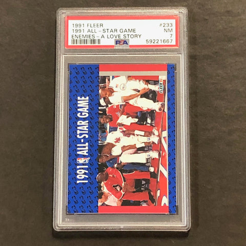 1991 Fleer #233 1991 NBA All Star Game PSA 7 NM All Star