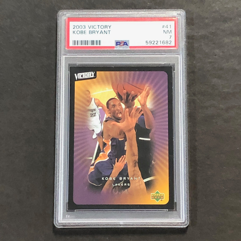 2003 Upper Deck Victory #42 Shaquille O'Neal Graded Card PSA NM 7 Slab Golden State Memorabilia 2003 Upper Deck Victory #42 Shaquille O'Neal Graded Card PSA NM 7 Slab Golden State Memorabilia