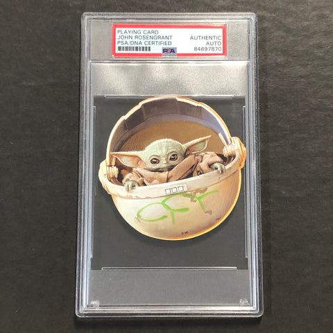 Star Wars Playing Card John Rosengrant Signed Card PSA/DNA Encapsulated Autographed Slabbed