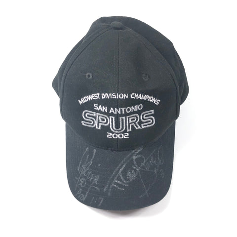Tim Duncan, David Robinson, Steve Smith Signed Hat PSA/DNA San Antonio Spurs Autographed